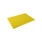 image of CAC China CBPH-1218Y Reversible Cutting Board, 18"L x 12"W, 1/2" Thick, Yellow PE, BPA‑Free, NSF