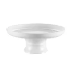 image of CAC China CKST-8C - 8" Round Porcelain Cake Stand, 2-3/4" Height, White, Oven & Microwave Safe