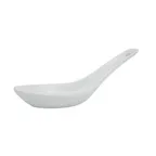 image of CAC China CN-40 - Soup Spoon, 4.5" L x 2" W x 0.5" H, Porcelain White, Dishwasher Safe - 1 Dozen