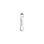 image of CAC China CO3S-8 3-in-1 Bottle Can Opener & Pourer Remover, 7"L, Stainless Steel, Black/Cherry