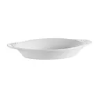 image of CAC China COA-20-P Rarebit Baking Dish, 20 oz (12" x 6-1/8" x 1-5/8"), Oval Porcelain White - 1 Dozen