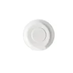 image of CAC China COL-2 - Round Porcelain Saucer 5.5" Dia x 0.75" H Bone White, Dishwasher Safe - 1 Dozen