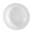 image of CAC China CRO-120 - 22oz 12" Round Porcelain Pasta Bowl, Super White, Dishwasher Safe - 1 Dozen