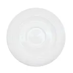 image of CAC China CRO-2 Corona Saucer, 6" Dia x ½" H Round Embossed Porcelain, Super White - 1 Dozen
