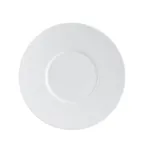 image of CAC China EVT-2 Everest Saucer 6" Diameter Round Porcelain Bone White Oven Microwave Safe - 1 Dozen