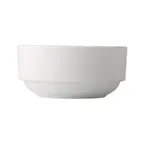 image of CAC China EVT-46 - 8 oz 4" Round Bouillon Cup, White Porcelain, Stackable, Dishwasher Safe - 1 Dozen