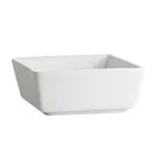 image of CAC China F-BW6 Square Bowl, 22 oz (5" × 5" × 2.5"), White Porcelain, Microwave Safe - 1 Dozen