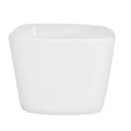 image of CAC China F-CQ7 Bouillon Cup, 7.5 oz (3.5"x3.5"x2.5"), Square Porcelain, Super White - 1 Dozen