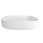 image of CAC China F-SQ2 - Square Saucer, 3" Porcelain, Super White, Dishwasher Oven Safe - 1 Dozen
