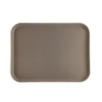 image of CAC China FGTD-1520BN Non-Slip Serving Tray, 20"L x 15"W, Rectangle, Fiberglass, Brown