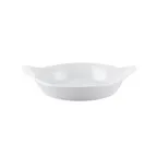 image of CAC China FHD-7 - 10 Oz Porcelain Gratin Dish, 8¼" x 7" x 7/8", Dishwasher Safe - 1 Dozen