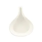 image of CAC China FP-18-W Fry Pan Server, 18 oz (10"×8¼"×1¼"), Pear‑Shape Ceramic, American White - 1 Dozen