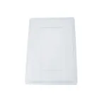 image of CAC China FS1F-CV-C Food Storage Box Cover, 26"L x 18"W, Polycarbonate, Clear, Full-Size