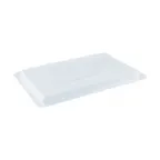 image of CAC China FS1H-CV-C Food Storage Box Cover, Half-Size, 18"L x 12"W, Polycarbonate, Clear, NSF