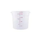 image of CAC China FS2P-18T Food Storage Container: 18‑Quart Round, Translucent Polypropylene, BPA‑Free, NSF