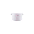 image of CAC China FS2P-2T Storage Container, 2 qt., Round, Stackable, Polypropylene, Translucent, BPA‑Free