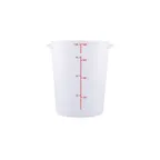 image of CAC China FS2P-8T, 8 Qt Round Stackable Food Container, Polypropylene Translucent, BPA‑Free