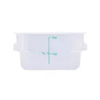 image of CAC China FS2P-SQ2T 22-qt Square Stackable Storage Container, Polypropylene, Translucent, BPA‑Free