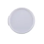 image of CAC China FS3R-1CV-W Food Storage Container Cover, 1 qt, Round, Polypropylene, White, BPA Free
