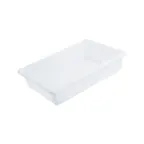image of CAC China FS4F-6W Food Storage Box, 9 Gallon, 26"L x 18"W x 6"H, Polypropylene, White, BPA Free