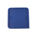 image of CAC China FSSQ-1282CV-BL Square Food Storage Container Cover, 12-22 qt, Polypropylene, Blue