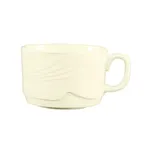 image of CAC China GAD-38 Coffee Cup, 12 oz, 4" Dia x 2-7/8" H, White Porcelain, Dishwasher Safe - 1 Dozen