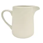 image of CAC China GAD-PC - Creamer Pitcher, 6‑8 oz, 3"L x 2‑1/4"W x 3‑1/2"H, Porcelain White - 1 Dozen