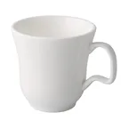 image of CAC China GDC-1-G Grand Canyon Grace Cup, 8‑oz Bone White Porcelain, Oven Microwave Safe - 1 Dozen