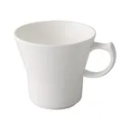 image of CAC China GDC-1-T Theresa 8‑oz Porcelain Cup, 3.5" Dia x 3.125" H, Bone White, Microwave Safe - 1 Dozen
