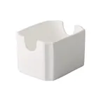 image of CAC China GDC-HSP - Sugar Packet Holder, 3"-3/8" L x 2"-3/4" W x 2"-3/8" H, White Porcelain - 1 Dozen