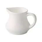 image of CAC China GDC-PC4 - Creamer Pitcher, 4‑5 oz (2‑3/4" × 2‑1/2"), White Porcelain Handle - 1 Dozen