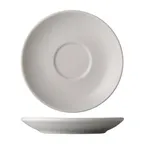 image of CAC China GW-36 Round Porcelain Saucer, 4.5" Diameter x 0.75" Height, White Finish - 1 Dozen