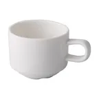 image of CAC China GW-CLB35 Wall Cup, 3.5 oz, 2.5" Dia x 2.125" H, White Porcelain, Safe - 1 Dozen