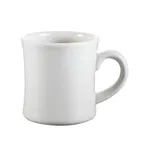 image of CAC China HAR-12-3 - 12 oz Mug, 3-1/2" Dia x 4" H, Ceramic White, Microwave Safe - 1 Dozen