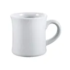 image of CAC China HAR-75-P - Hartford 7.5oz Porcelain Mug, 3-1/4" Dia. x 3-7/8" H, White - 1 Dozen