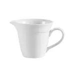image of CAC China HMY-PC - Creamer Pitcher, 6‑8 oz, 4½" L x 3⅛" W x 3" H, White Porcelain Handle - 1 Dozen