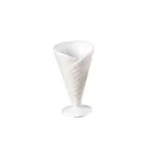 image of CAC China ICE-8 - 8 oz Porcelain Ice Cream Cup, 4"×3"×6.5" White, Microwave Safe - 1 Dozen