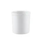 image of CAC China JAR-38 Super White Porcelain Salad Crock, 32 oz, 4-3/4" dia. x 5"H