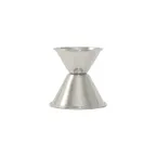 image of CAC China JG75-125 Stainless Steel Jigger, 3/4 oz. x 1-1/4 oz., Rolled Edge