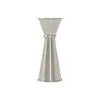 image of CAC China JGS1-0510 Japanese-Style Jigger, 1/2 oz. x 1 oz., Rolled Edge, Stainless Steel