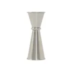 image of CAC China JGS1-1125 Japanese-Style Jigger, 1 oz. x 1-1/4 oz., Rolled Edge, Stainless Steel