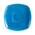 image of CAC China KC-2-PCK - Square Arts Saucer, 6" x 6" x 0.75" Stoneware Ceramic, Dishwasher Safe - 1 Dozen