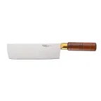 image of CAC China KCCW-72 Cleaver Knife, 7" Stainless Steel Blade, Wood Handle