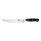 image of CAC China KFBN-60 Scharfe Boning Knife, 6" High-Carbon Steel, Ice-Tempered, Black Handle