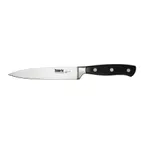 image of CAC China KFUC-50 Scharfe Utility Knife, 5" High-Carbon Steel, Ice-Tempered, Black Handle