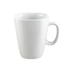 image of CAC China KSE-M12 12‑Ounce Porcelain Mug, Super White, 3‑3/8"×3‑3/8"×4‑1/4" - 1 Dozen