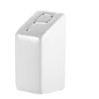 image of CAC China KSE-PS - Porcelain Salt Pepper Shaker, 1.5" x 1.5" x 3.25" Square, White, Safe, 1 Dozen