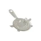 image of CAC China KUHW-4 Hawthorne Strainer, 4-Prong Perforated Stainless Steel