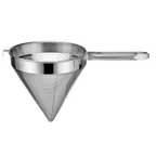 image of CAC China KUSC-12F Cap Strainer, 12" Diameter Fine Mesh, Stainless Steel Construction