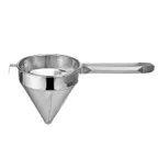image of CAC China KUSC-8F Cap Strainer, 8" Dia Fine Mesh Stainless Steel, Professional Grade Food Prep Tool